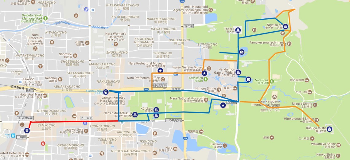 Nara walking map